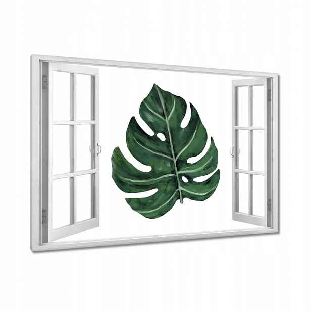 Obrazy 90x60 Monstera Zelený list