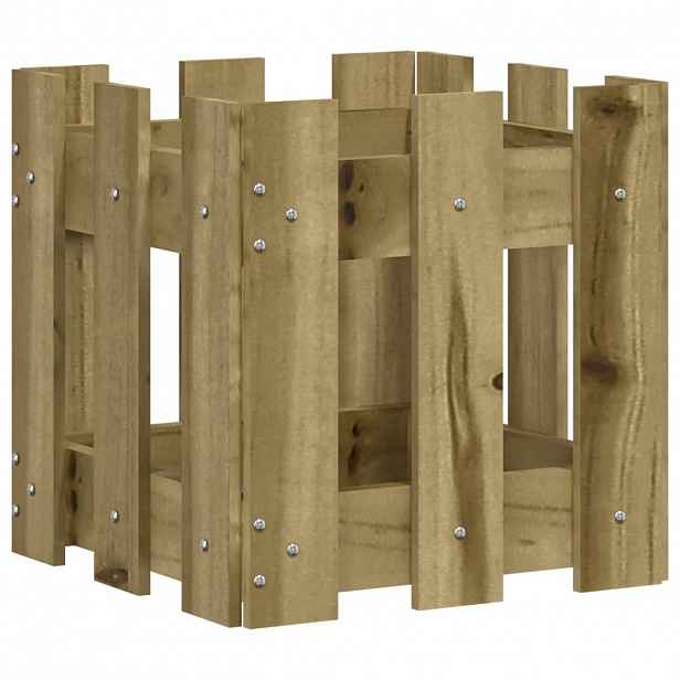 vidaXL Zahradní truhlík plotový design 30x30x30 cm impregnované dřevo
