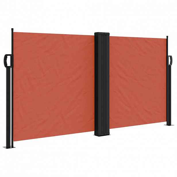 vidaXL Zatahovací boční markýza terakotová 120 x 600 cm