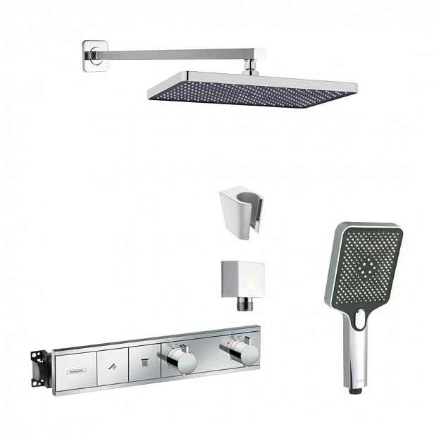 SANITINO - Sprchový set s baterií a tělesem pod omítku Hansgrohe, příslušenství kielle, chrom SANI21HKK017