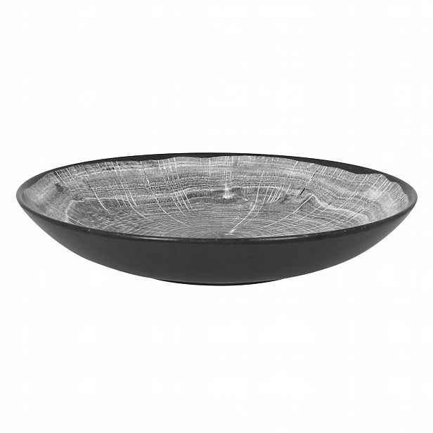 Talíř hluboký šedý 26 cm Woodart Rak Porcelain