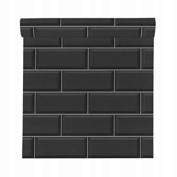 Tapeta Cihla 429961 černá vinylová na flizelině