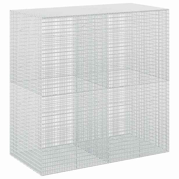vidaXL Gabion s drátem 5 mm a síťkou 5x2,5 cm 200x100x200 cm