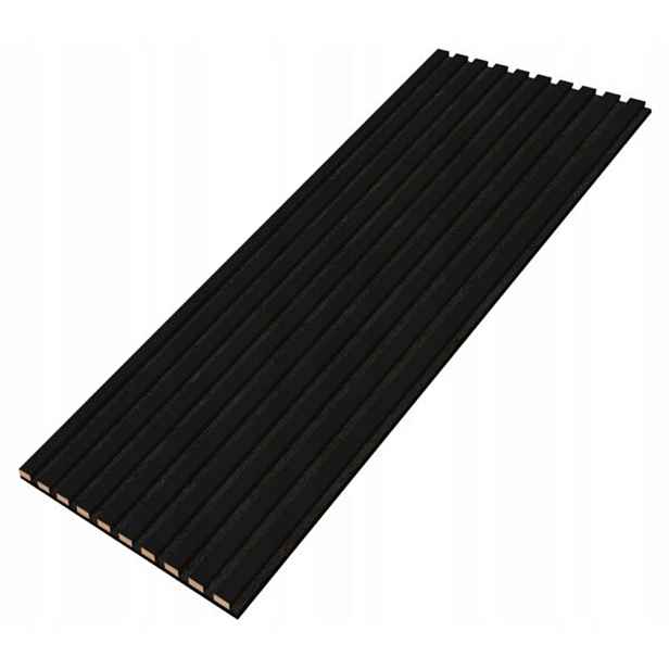 Designový akustický panel - černá - 46 cm - 10 lamel