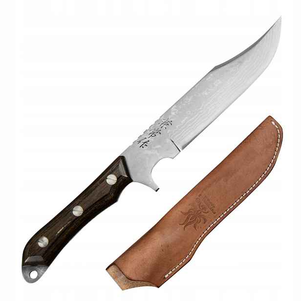 Nůž Kanetsune Seseragi Clip 12,5 cm Aogami #2 damast