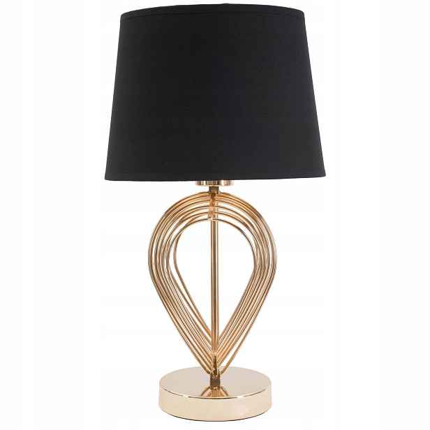 Stolní lampa se zlatým zdobením Maxt