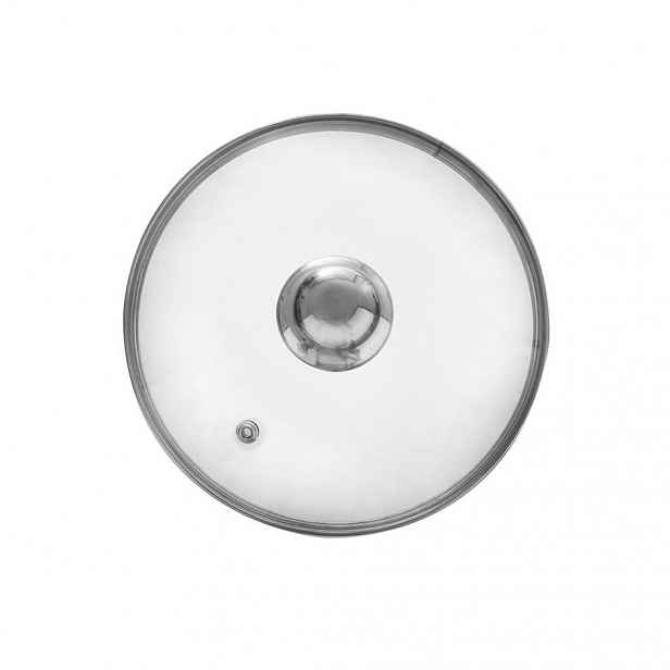 Orion Skleněná poklička s nerezovým úchytem pr. 20 cm