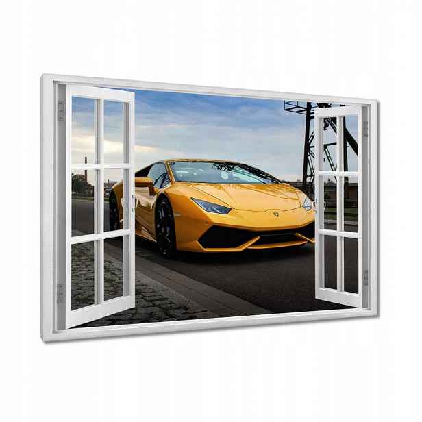 Obrazy 120x80 Žlutý sportovní automobil