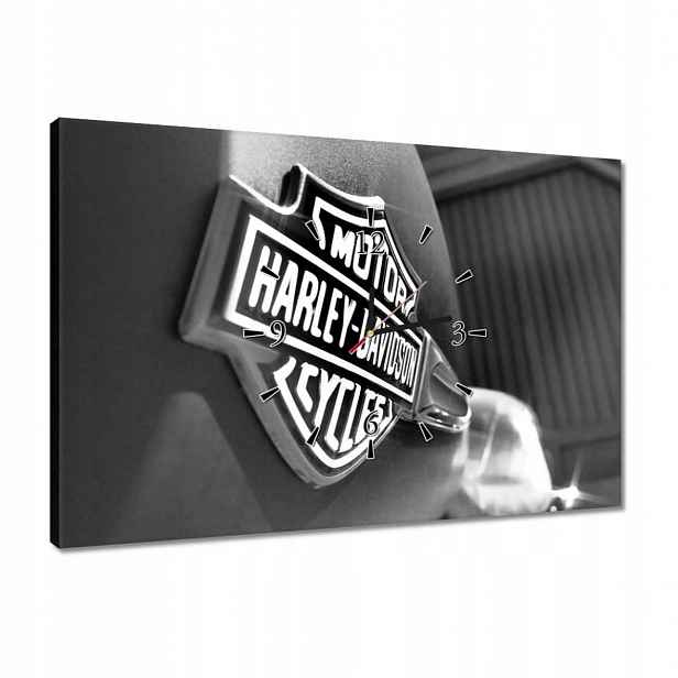 Hodiny 60x40 Logo Harley Davidson
