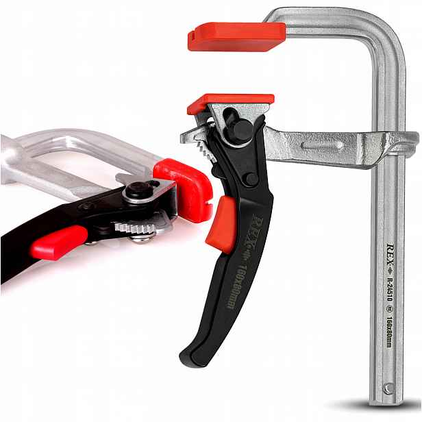 Truhlářská Zámečnická Svěrka 160x80 mm Svařovací Kovaná Automatická Západka