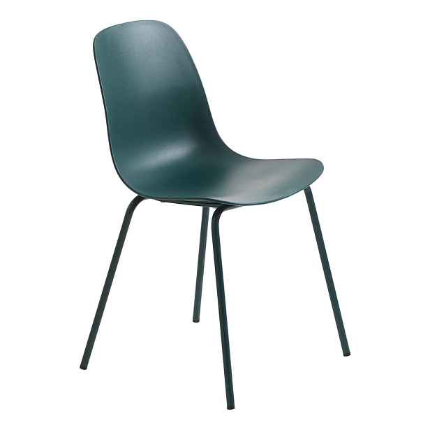 Tyrkysová plastová jídelní židle Whitby – Unique Furniture