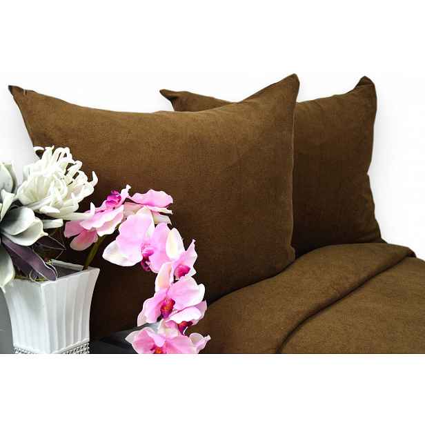 Povlečení froté 180x200 barva čokoláda Kobi