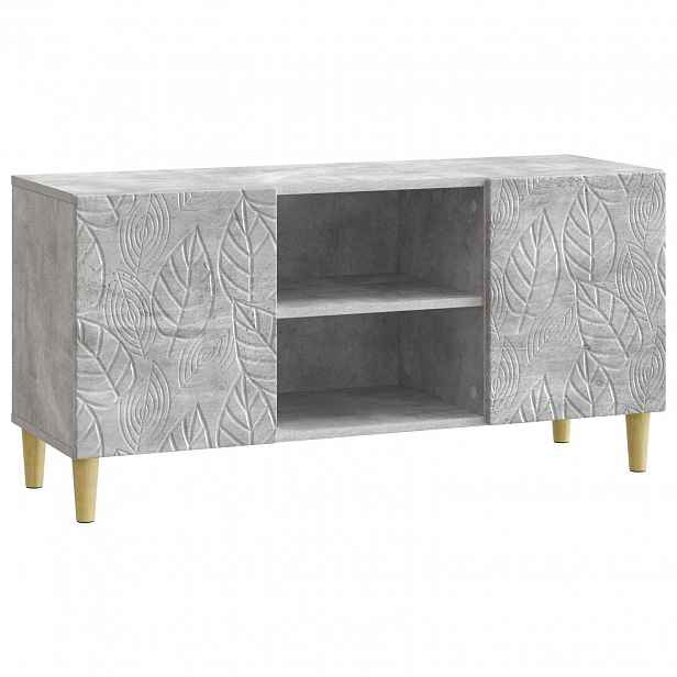 vidaXL Televizní skříň 102 x 34,5 x 50 cm Betonově šedá