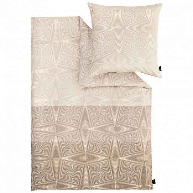 Bugatti POVLEČENÍ, satén, přírodní barvy, béžová, 140/200 cm - Povlečení - 003252073103