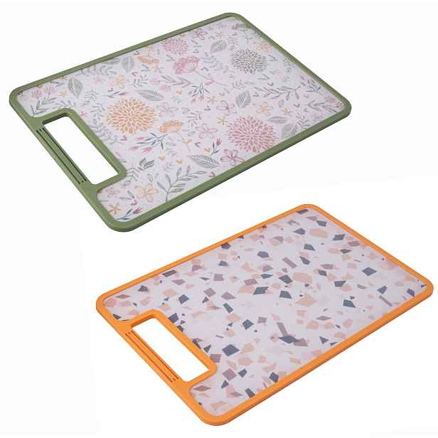 Plastové krájecí prkénko TORO 29,3x19,5cm botanica