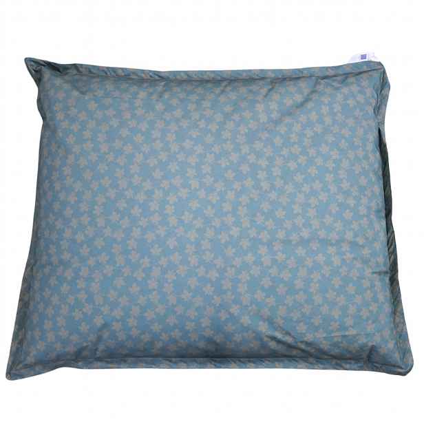 Sedací polštář na zem LAZY BAG 150x125 cm modrý