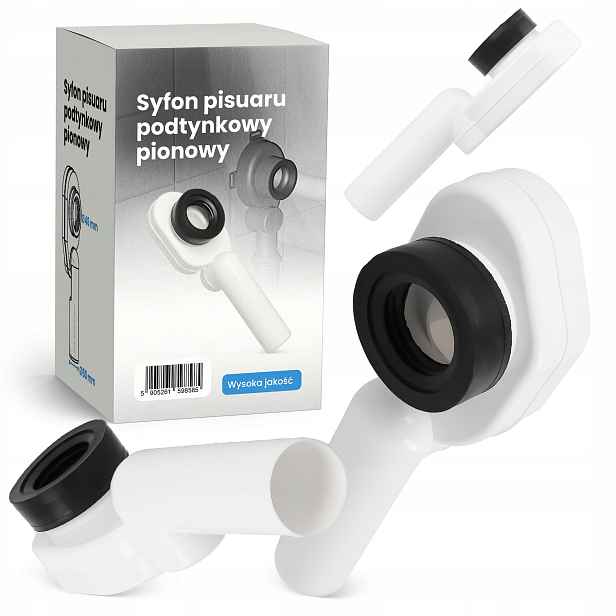 Sifon pisoárový Vertikální 50 mm Podomítkový Odtok Nízký Univerzální Plast L5-T