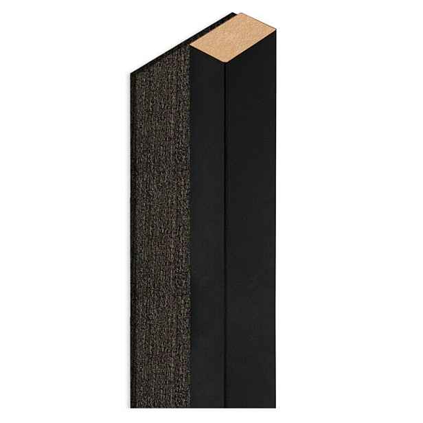 Designový akustický panel - černá - 5 cm - 1 lamela