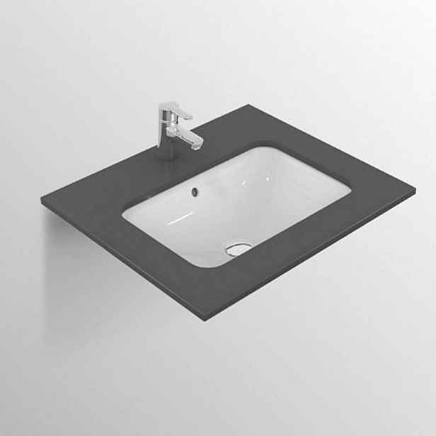 Ideal Standard Connect - Umyvadlo pod desku, 42x35 cm, s přepadem, bílá E505601