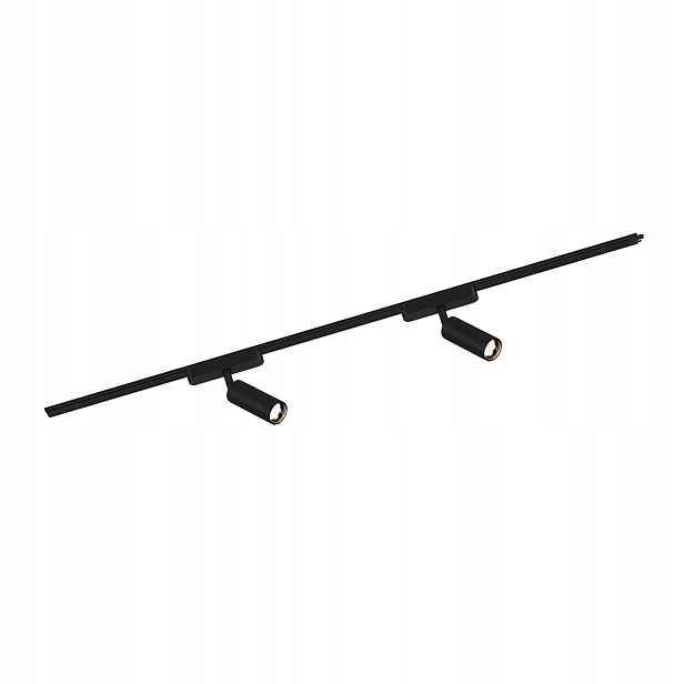 Led kolejnicový systém rozšiřující 2 reflektory kolejnice 103 cm Černá 48V