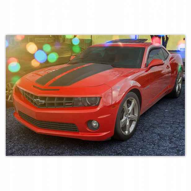 Plakáty 185x125 Chevy Camaro Ss Červené