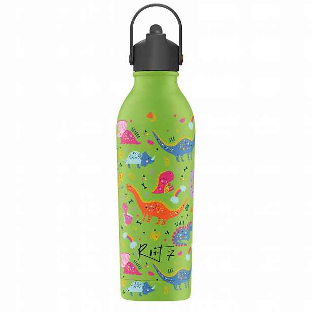 Root7 Termoláhev Dino se sportovní zátkou 500 ml na vodu a kávu pro děti