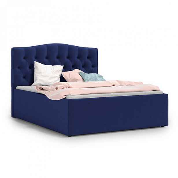 Čalouněná postel RIVA 140x200 cm Modrá