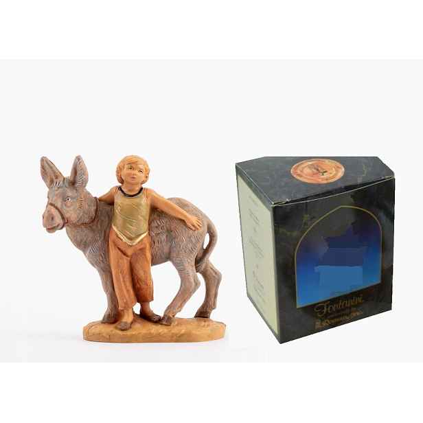 Chlapec s oslem pro figurky 12 cm Fontanini Limitovaná