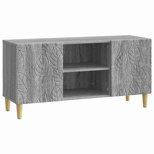 vidaXL Televizní skříň 102 x 34,5 x 50 cm Šedý Sonoma Kompozitní dřevo