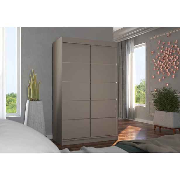 Úzká šatní skříň 120 cm JABRA - kašmírová