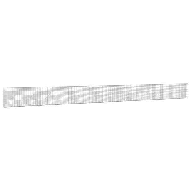 vidaXL Gabion s drátem 5 mm a síťkou 5x2,5 cm 650x10x50 cm