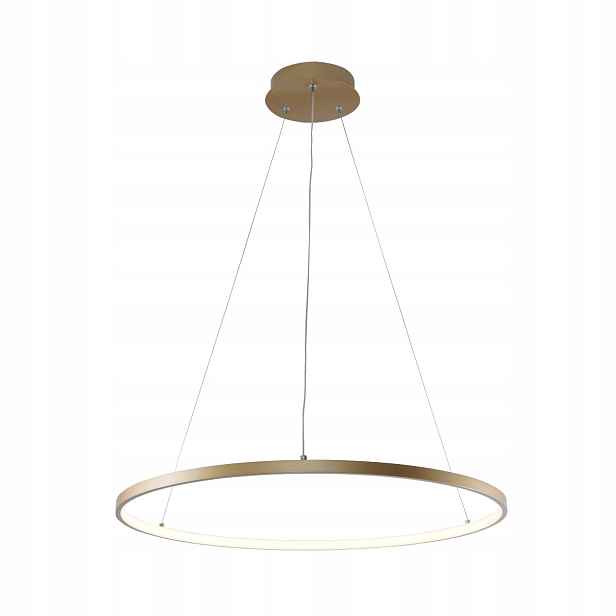 Závěsná Led lampa 28W Zuma Line Breno zlatá Ø60 cm IP20 stropní