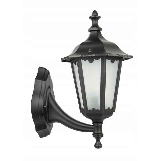Venkovní nástěnné svítidlo klasické retro černé, horní 39 cm, IP43 Su-ma