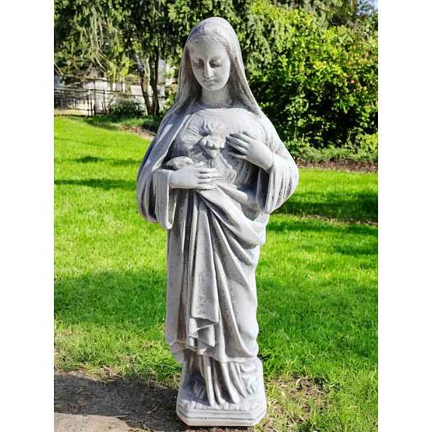 Betonová figurka Matka Boží, sakrální figurka, betonové figurky na pomník