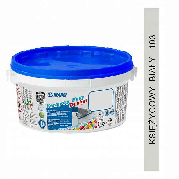 Epoxidová spárovací hmota Mapei Kerapoxy Easy Design 1,5kg 103 měsíční bílá