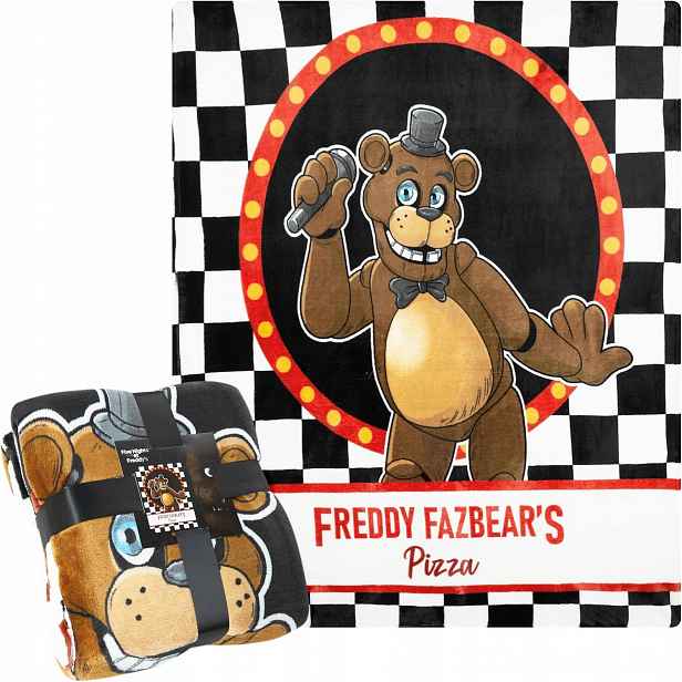 Freddyova fleecová deka 130 x 150 cm, měkká Fnaf Freddy