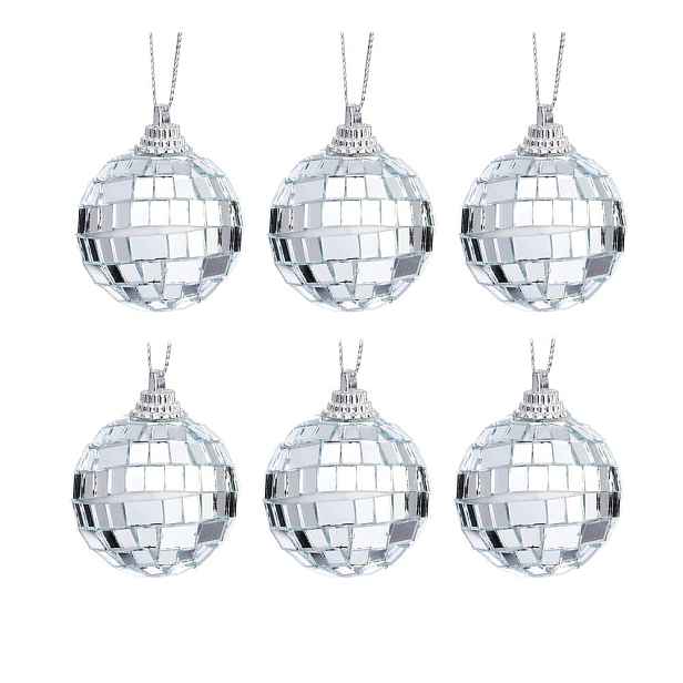 Plastové vánoční koule v sadě 6 ks ø 4 cm Mirror Ball Mini – Sass & Belle