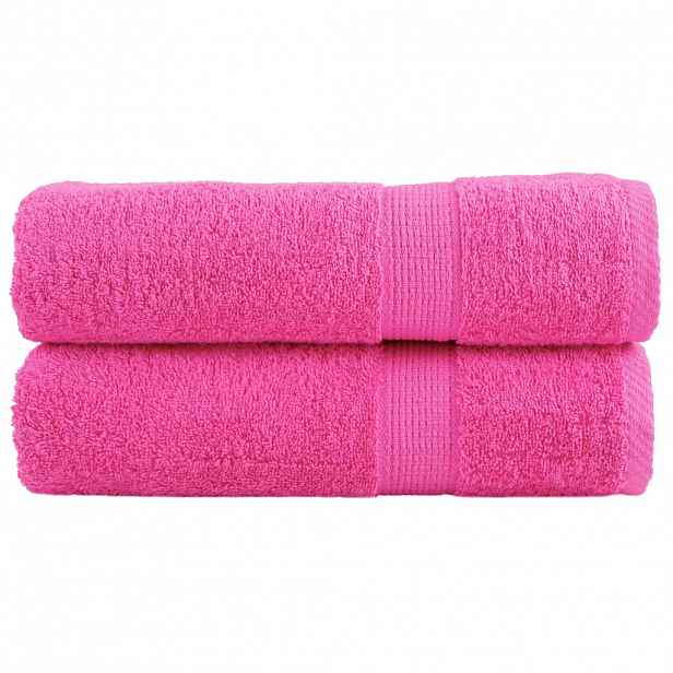 vidaXL Prémiové osušky SOLUND 2 ks růžové 100x150 cm 600 g/m²