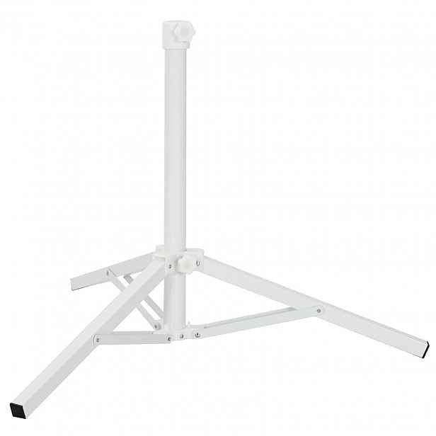 vidaXL Stojan na slunečník Bílá Ocel for 25-32 mm Pole