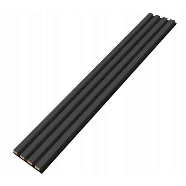 Designový akustický panel - antracit - 16,8 cm - 4 lamely