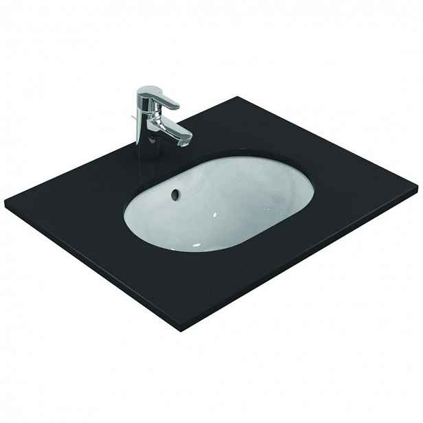 Ideal Standard Connect - Umyvadlo pod desku, 48x35 cm, s přepadem, bílá E504601