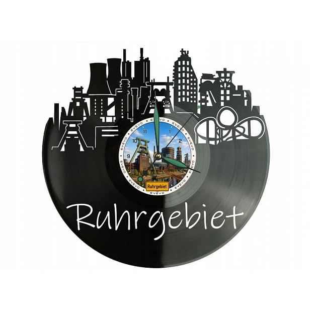 Ruhrgebiet Město Německo Nápad na Dárek Nástěnná Dekorace z vinylové desky