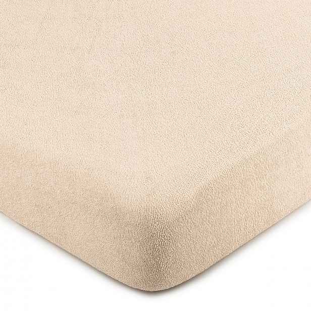 4Home froté prostěradlo béžová, 90 x 200 cm