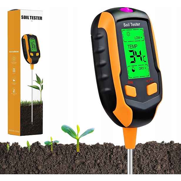 Půdní Kyseloměr Pro Půdu, Měřič, Tester Ph, Teplota, Vlhkost