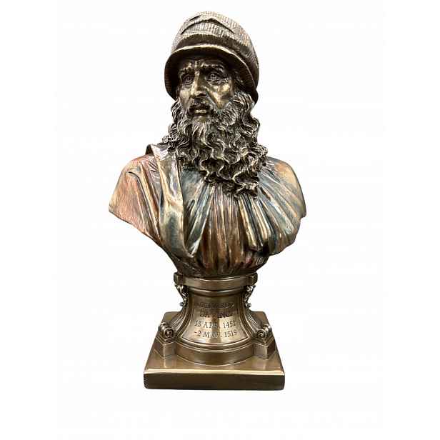Socha Busta Leonarda Da Vinci, italského malíře Veronese (WU75536V4)