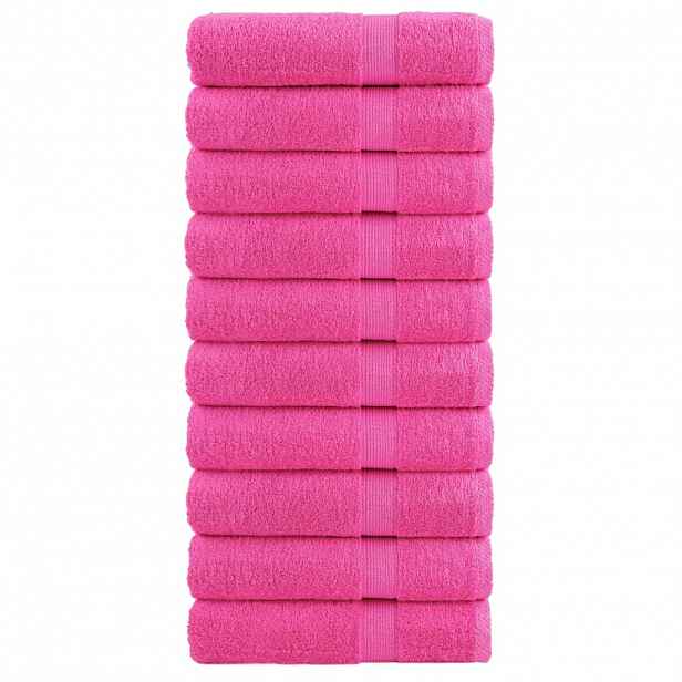 vidaXL Prémiové osušky SOLUND 10 ks růžové 100x150 cm 600 g/m²