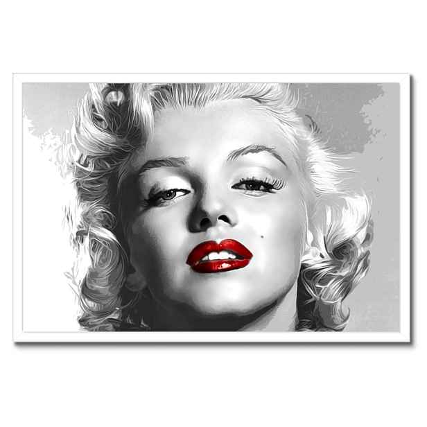 Plakáty v rámu 60x40 Monroe Červené rty