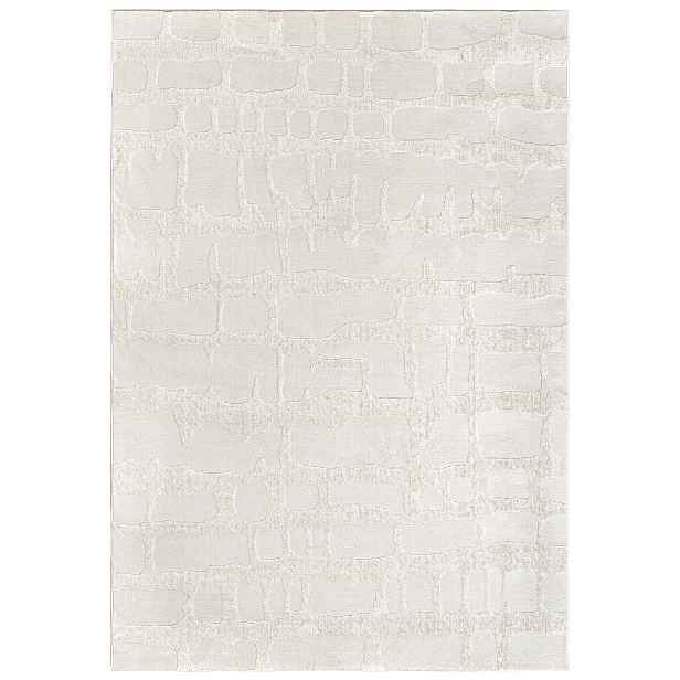 Koberec šedý 200x300 cm abstraktní moderní pro alergiky Oeko-Tex