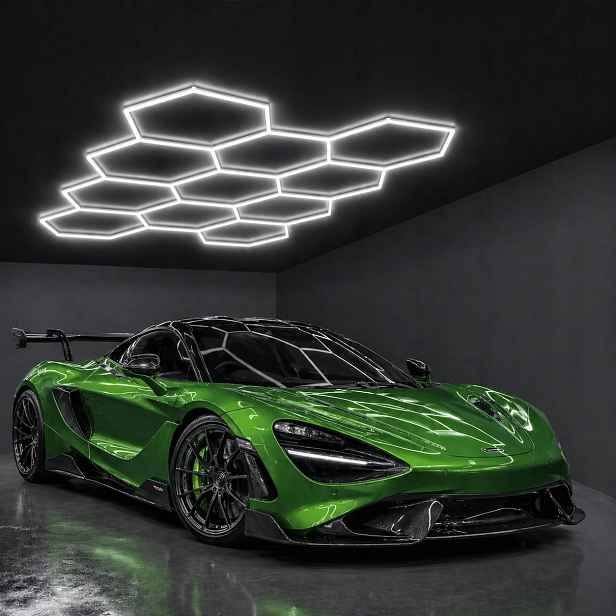 Lampa Hexagon Led 11 6500K detailing studio premium světlo silné studené