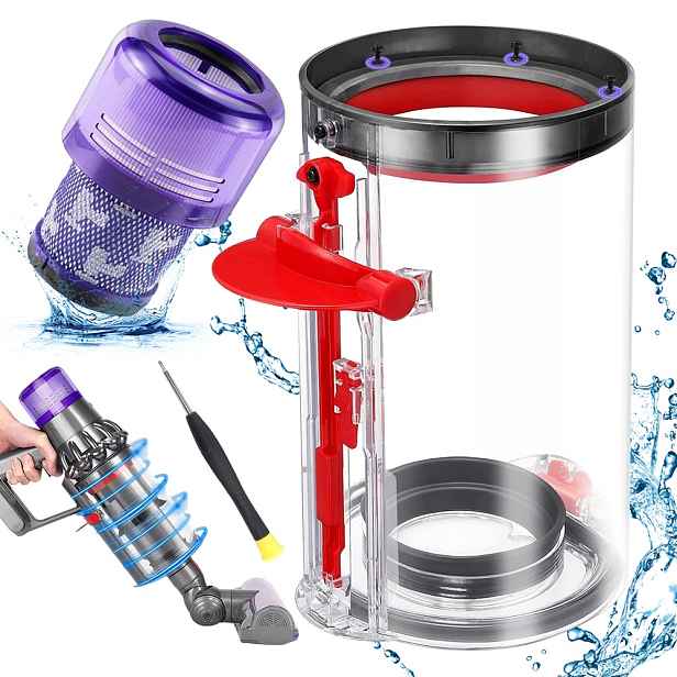 Osadník prachu Bedee pro Dyson V11 V15 Velký zásobník s Hepa filtrem 11,3 cm